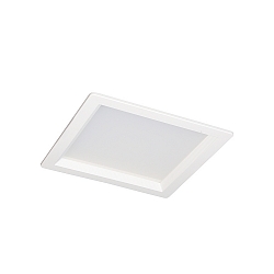 LED Recessed Downlight, 12W, 3000K, 1100lm, square, IP54, DALI dimmable, white