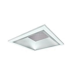 Downlight QDL2202MP.1084DA klein, vierkant, DALI aanstuurbaar, UGR < 19, microprismatisch IP21, wit mat dimbaar