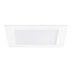 ceiling recessed luminaire 30x30 square, flat IP44, white dimmable