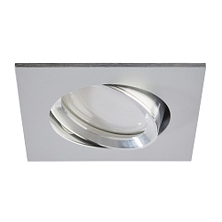 LED Recessed Downlight, GU10, 5W, 4000K, 500lm, IP20, swivelling, chrome