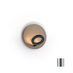 Wandarmatuur MEGGI rond IP20, nikkel mat dimbaar