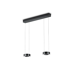 Pendelarmatuur ZERA-2 IP20, zwart dimbaar