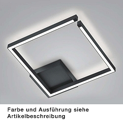 Plafondarmatuur YOKO-Q, nikkel mat