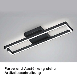 Plafondarmatuur YOKO-R, nikkel mat