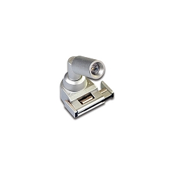 Showcase luminaire LED Track Point S for 24V LED Track, incl. adaptor, 2 lenses, swiveling, 1.5W 4000K 10/30�, alu