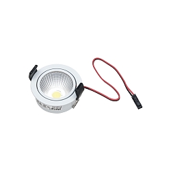 Recessed LED spot SR 45-LED, IP44, 350mA, swiveling 20�, 4.8W 3000K, white