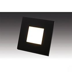 Wandinbouwarmatuur IP20, opaal, zwart, gelakt