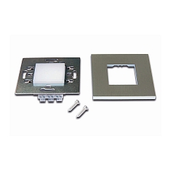Inbouwarmatuur WALL IF zijdelingse straling, met diffuser IP20, rvs  1,8W 90lm 3000K 120� 120� CRI 80
