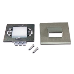 Recessed wall luminaire LED Wall Down for flush-mounted / cavity wall boxes, IP20, 7.5 x 7.5cm, 230V, 1.8W 3000K 90lm, inox