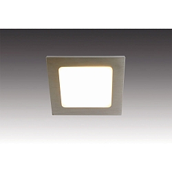 Inbouwarmatuur FAQ 58 - LED-24 hoekig IP44/IP20, rvs geborsteld dimbaar 3W 225lm 3000K 115� 115� CRI > 93