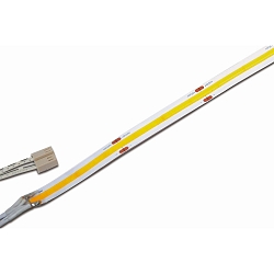 LED stripe TAPE COB-10LL 930 / 15M met stekker, met diffuser, koper, opaalwit, wit