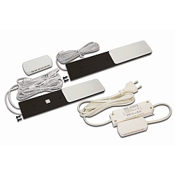 Onderbouwarmatuur S-PAD F incl. chauffeur, set van 2, met aanraakdimmer IP20