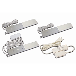Onderbouwarmatuur S-PAD F incl. chauffeur, set van 3, met aanraakdimmer IP20
