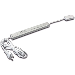 Transformer LED 24/30W F Mains connection cable, 200cm with Europlug, 12-fold distributor