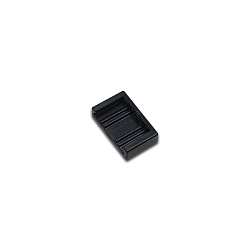Eindkap 24V FLAT TRACK, zwart