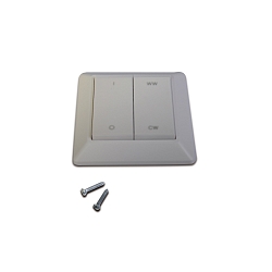 Radio wandschakelaar DYNAMIC DIM+CCT ZIGBEE / ALEXA - 24V kinetisch, ZigBee-besturingssignaaluitgang (WiFi), 15 Kanaal, wit mat