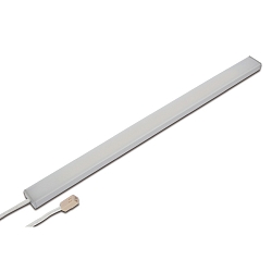LED under-cabinet luminaire LED ADD-ON Mini, 25cm, IP20, LED24 connection, CRi>90, dimmable, 4.3W 4000K 280lm 110�, alu