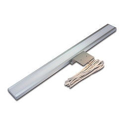 LED Spiegelleuchte LUGANO, IP20, LED24 connection, without visible light points, CRi>95, 45cm, 8.0W 4000K, anodised alu