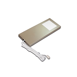 Onderbouwarmatuur LED SLIM-PAD F met stekker IP20, rvs, opaal dimbaar 5W 285lm 3000K 110� 110� CRI 80-89
