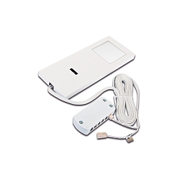 Onderbouwarmatuur LED SLIM-PAD F met sensor, met stekker, dimbaar IP20, opaal, wit dimbaar 5W 285lm 3000K 110� 110� CRI 80-89