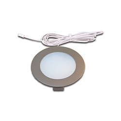 Recessed LED panel luminaire FR 78-LED, IP44, LED24 connection, CRi>90, 4W 4000K 270lm 110�, inox look