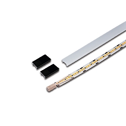 Lichtstrip LED 2-LINK FLOOD medium IP20, opaal, zwart dimbaar 10,4W 565lm 3000K CRI 90-100 60cm