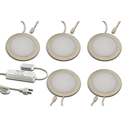 Inbouwarmatuur FAR-68 rond, set van 5 IP20