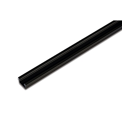 LED milling mount profile 24/12mm for covering profile 15mm, length 100cm, black