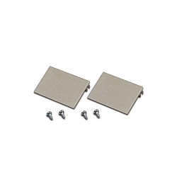 Afdekking set van 2, rvs, gelakt