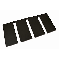 Houder INTERO-LINE - SLICED GLASS HOLDER  3-voudig, mechanisch, afneembaar, rvs geborsteld