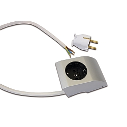 Contactdoos, aluminium ge�loxeerd