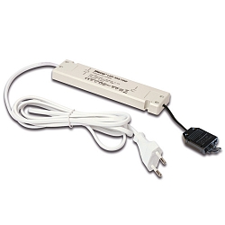 Transformator LED 350 3-voudig, met stekker, zwart, wit