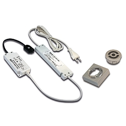 Transformer LED 350/15W radio with 3-fold, distributor incl. recessed radio remote control and controller