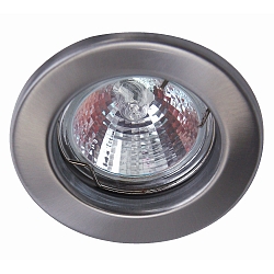 Spot DL6801 rond, draaibaar GU5,3 IP20, rvs geborsteld 