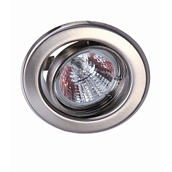 Spot DL6801 rond, draaibaar GU5,3 IP20, rvs geborsteld 