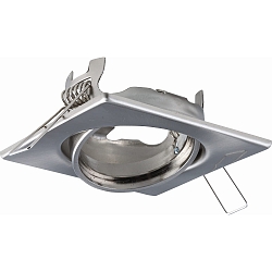 Spot DL6802 hoekig, draaibaar GU5,3 IP20, rvs geborsteld 