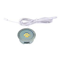 Spot LED24 rond, stijf, met stekker IP44, rvs 