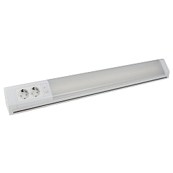 Onderbouwarmatuur BONN lang, met schakelaar, met stopcontact IP20, wit  1900lm 3000K 105� 105� CRI 80 106.2cm