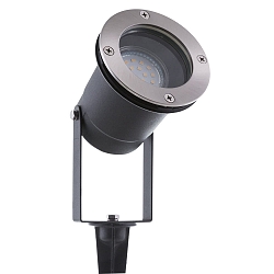Lamp met grondpen HEICONNECT roteerbaar, kantelbaar GU5,3 IP65, rvs, helder 