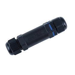 Kabelverbinder 3-polig, waterdicht, zwart