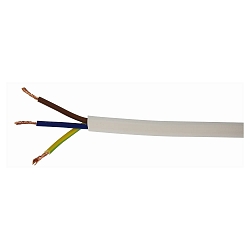 Aansluitkabel H05VV-F, wit