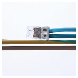 Wago clamp compact 100 pack, 2x0,5-2,5 mm�, transparent/white