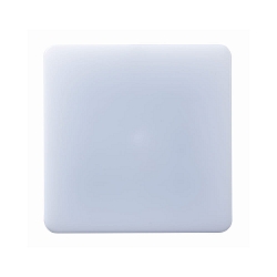 Wand- en plafondarmatuur Wand groot, hoekig IP54, wit 