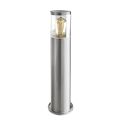 Padverlichting NAXOS cilindrisch, kort E27 IP44, rvs dimbaar