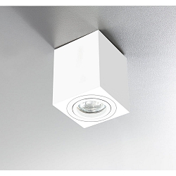 Downlight ADL8001 hoekig, draaibaar GU10 IP20, wit dimbaar