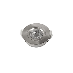 Downlight DL6809 draaibaar, roteerbaar, Dim-To-Warm IP44, nikkel mat dimbaar