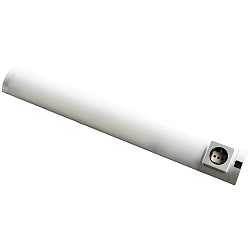 Onderbouwarmatuur DETMOLD met schakelaar, met stopcontact IP20, zilver mat  8W 420lm 4000K 120� 120� CRI 80 67.9cm
