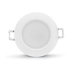 recessed luminaire DL7003 round, CCT Switch IP65, white dimmable 6,7W 550/630/610lm 3000/4000/6500K 100� CRI >80