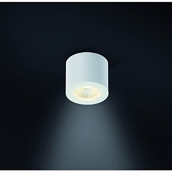 Downlight OSO LED rond, stijf, opbouwversie IP44, wit mat dimbaar