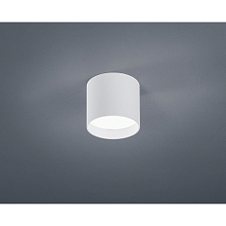 Plafondarmatuur DORA rond IP20, gesatineerd, wit mat 